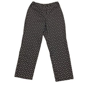 Liz Claiborne Liz Sport Navy Blue & White Sailboat Cropped Pants Size 6